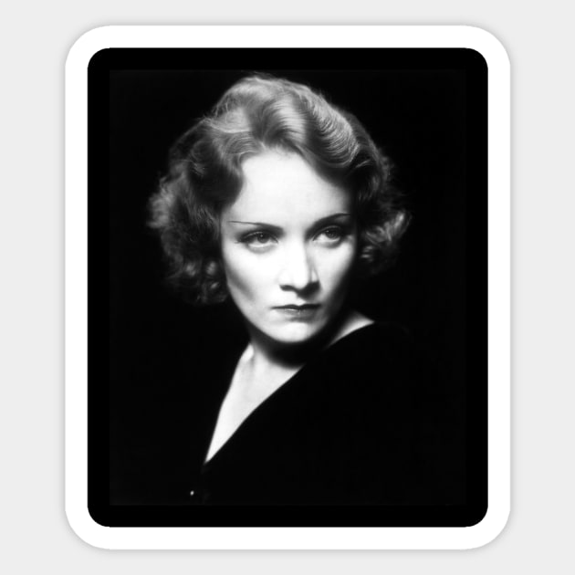 Marlene Dietrich mad Sticker by KOTFILMS